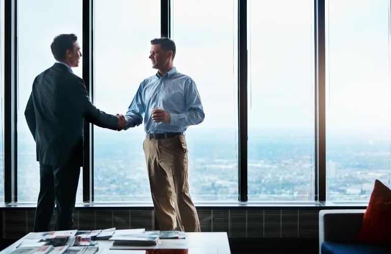 business people and handshake