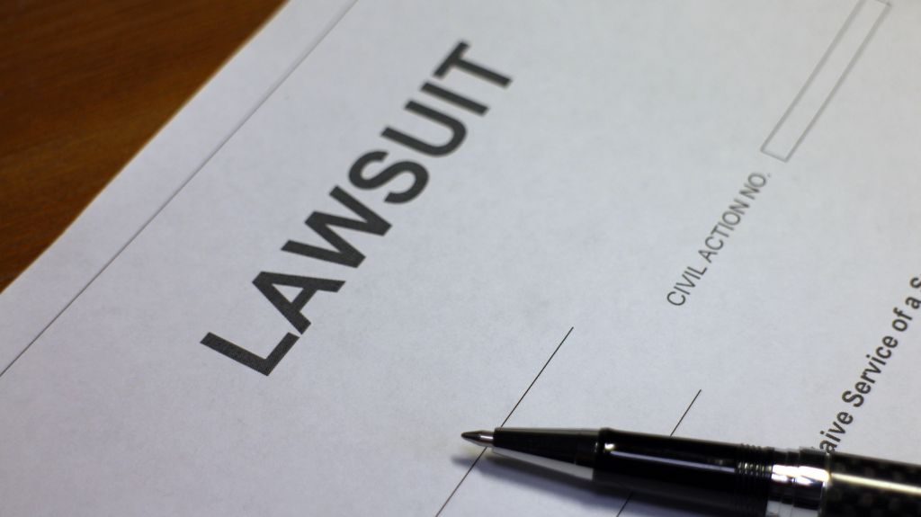Lawsuit Document on a Table