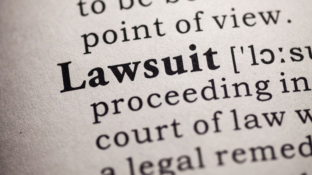 Lawsuit Definition in a Dictionary